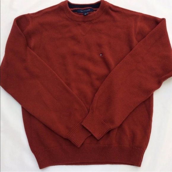 Tommy Hilfiger Other - Tommy Hilfiger Red Crew Neck Sweater Preppy